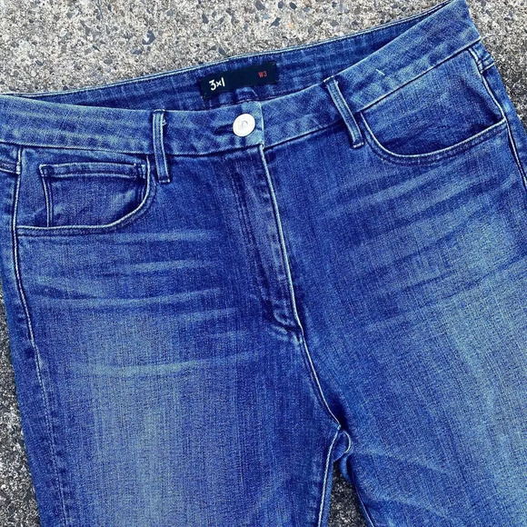 3x1 Denim Womens' W3 Channel Seam Annora High Rise Skinny Stretch Jeans - Picture 4 of 8